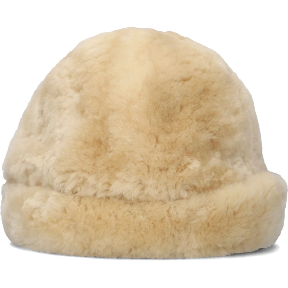 Warmbat Jaylene Hat Stijlvolle Merino wollen hoed Beige Dames