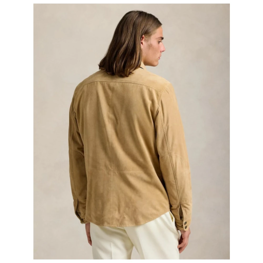 Polo Ralph Lauren Omkeerbaar Suède Overhemd Brown Heren