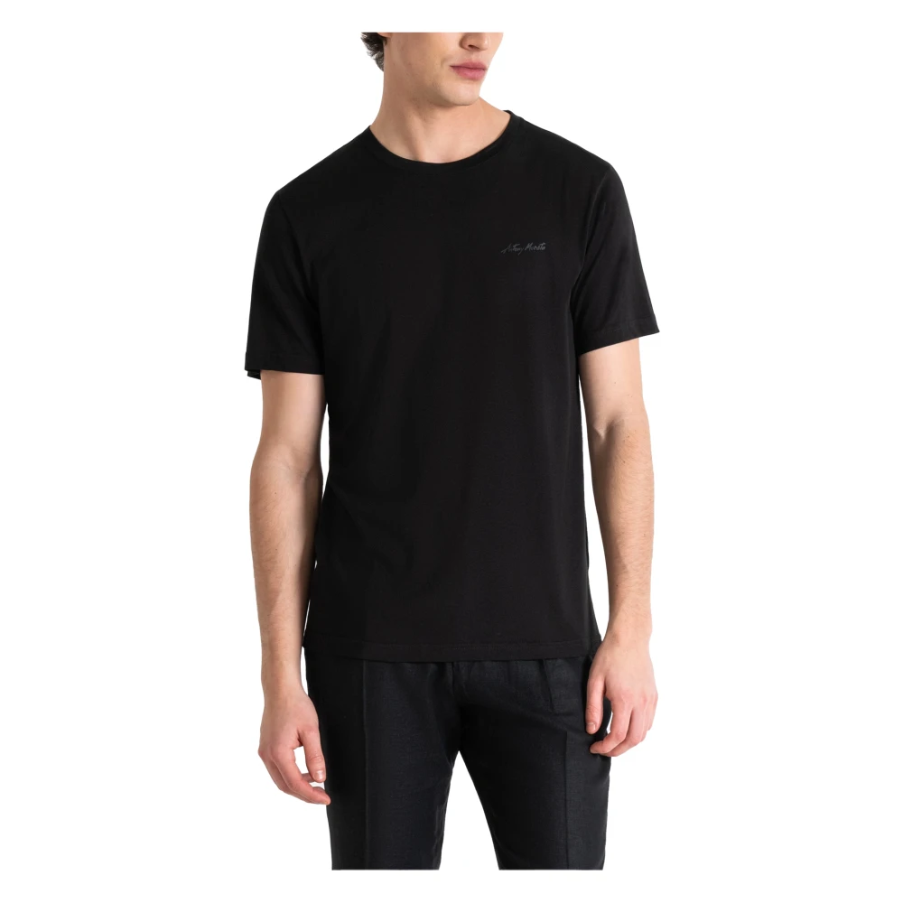 Antony Morato Heren T-shirt Lente Zomer Collectie Black Heren