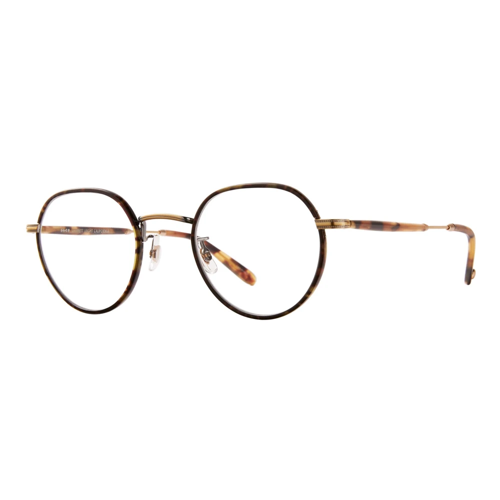 Garrett Leight Robson W Zonnebril in Bourbon Tortoise Antique Gold Brown Unisex