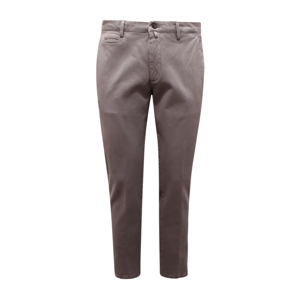 Briglia Gray Chinos, Male, M, Q8062 Pantalone Slim Fit Cotton Trousers