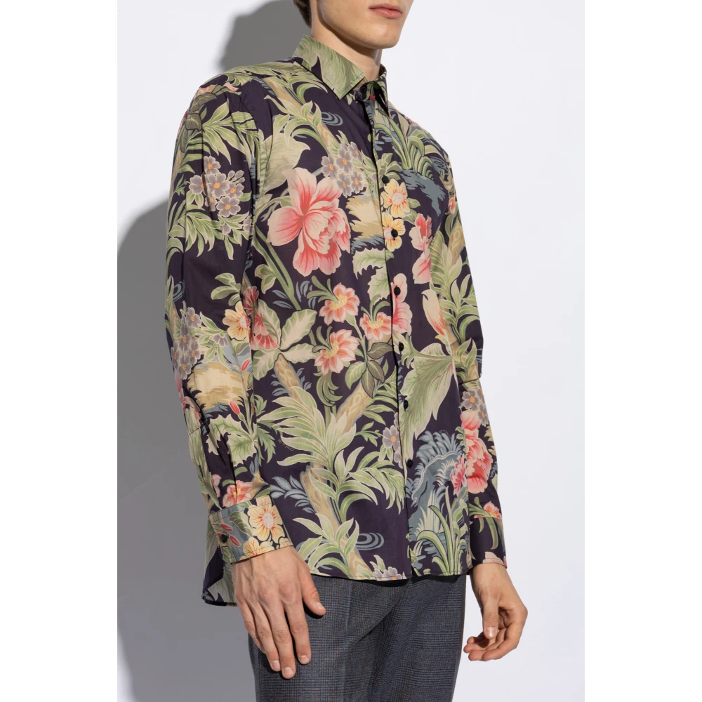 ETRO Bloemenpatroon overhemd Multicolor Heren