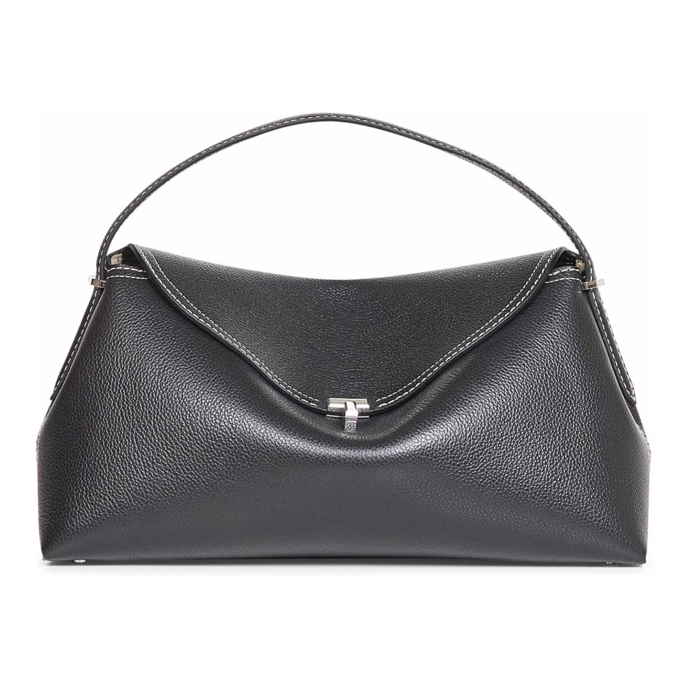Totême Women's Black T-Lock Top Handle Bag - Handbags - One Size - Bags