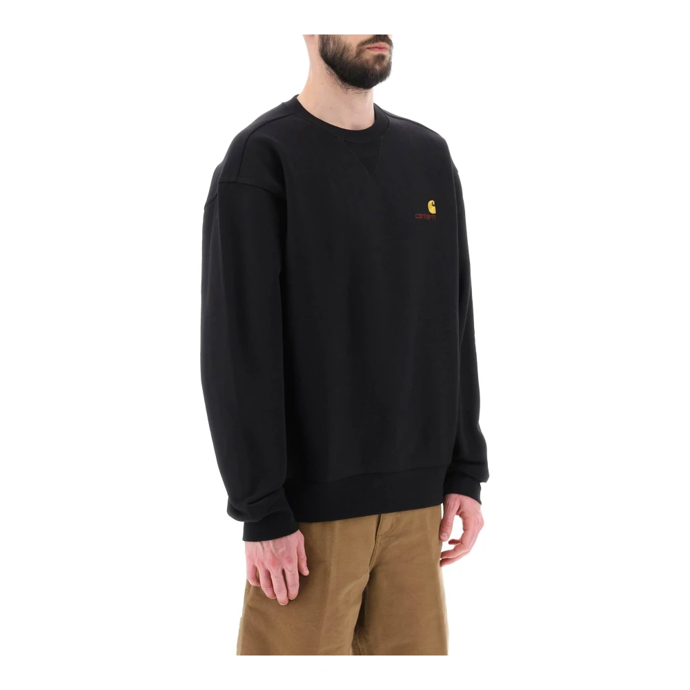 Carhartt WIP Script Crewneck Sweatshirt Black Heren