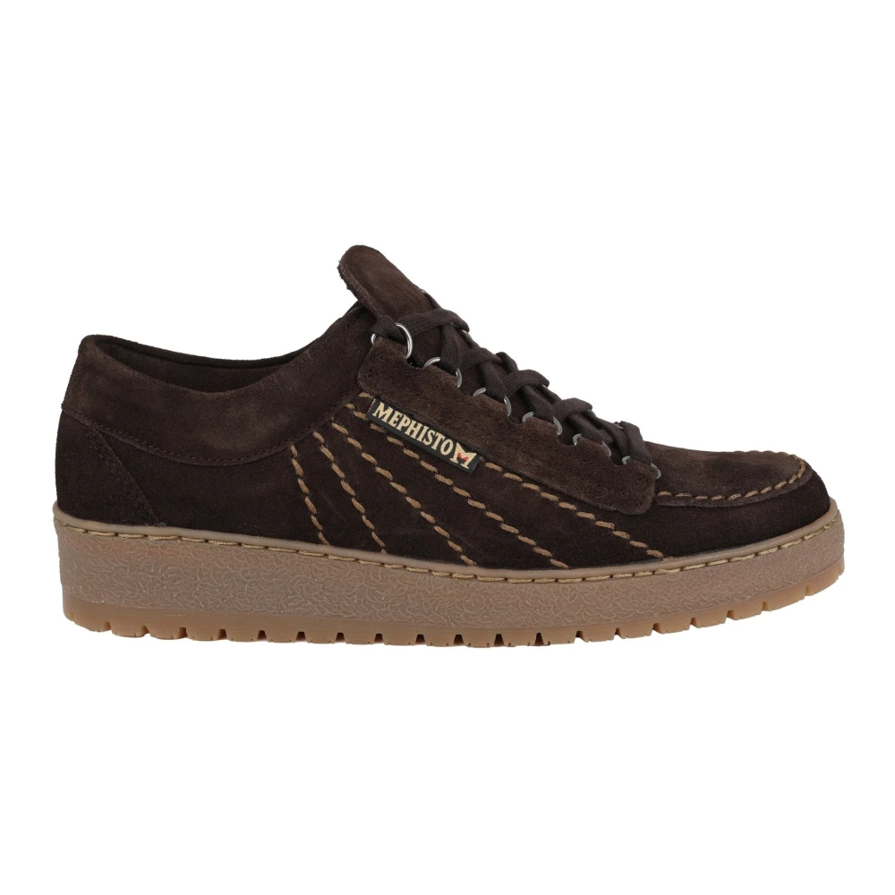 Mephisto Regenboog Veterschoen Donkerbruin Heren Schoenen