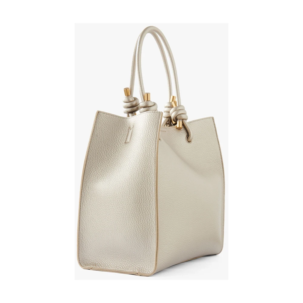 Manila Grace Gouden Shopper Tas Felicia Nodo Yellow Dames