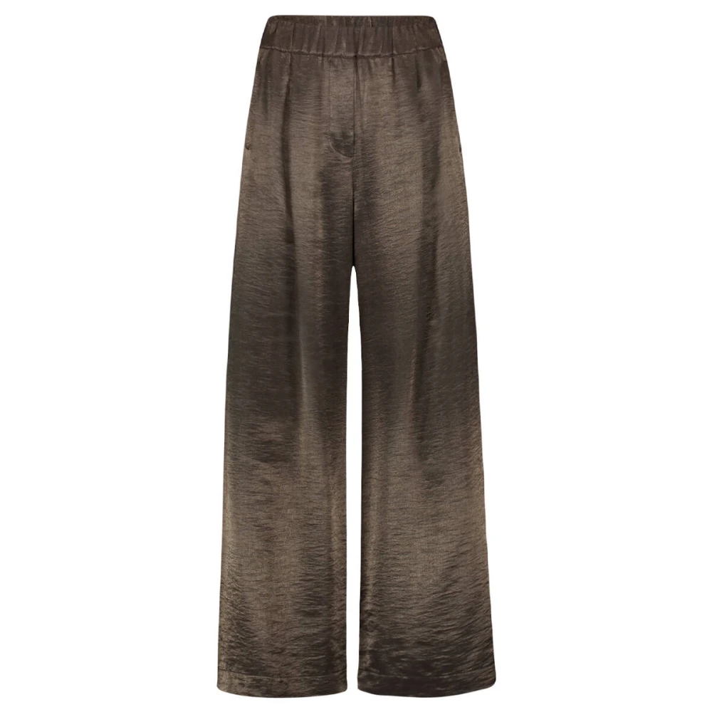 By-Bar Metallic Pant Benji Style Brown Dames