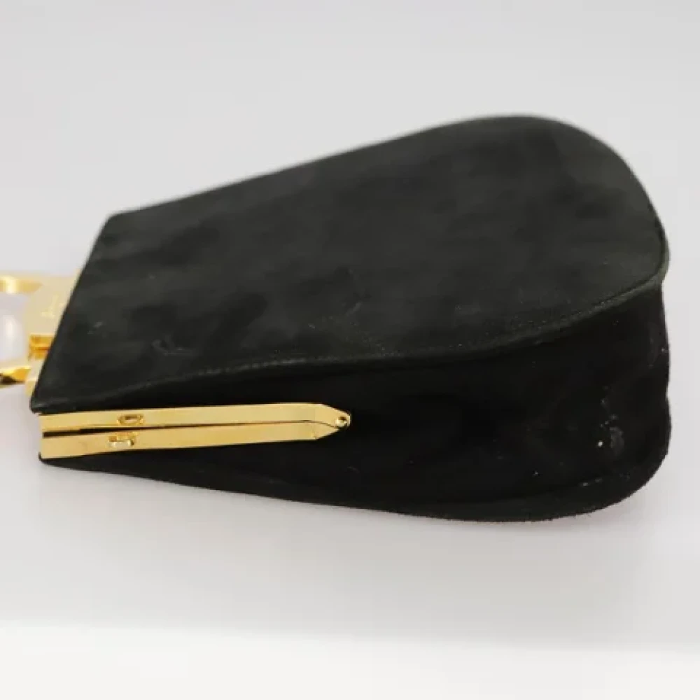 Salvatore Ferragamo Pre-owned Suede handbags Black Dames