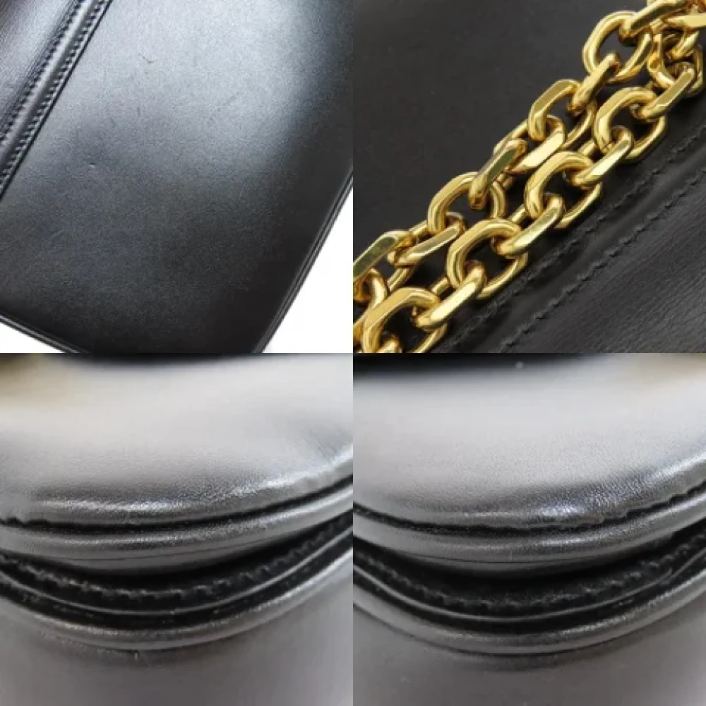 Celine Vintage Pre-owned Leather handbags Black Dames