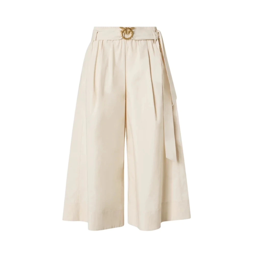 Pinko Women's Beige Doreen Trousers - Cropped Trousers - Xs - Trousers