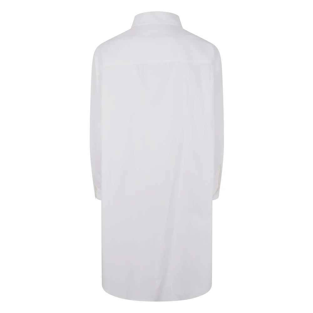 MM6 Maison Margiela Elegante Zwarte Jurk White Dames