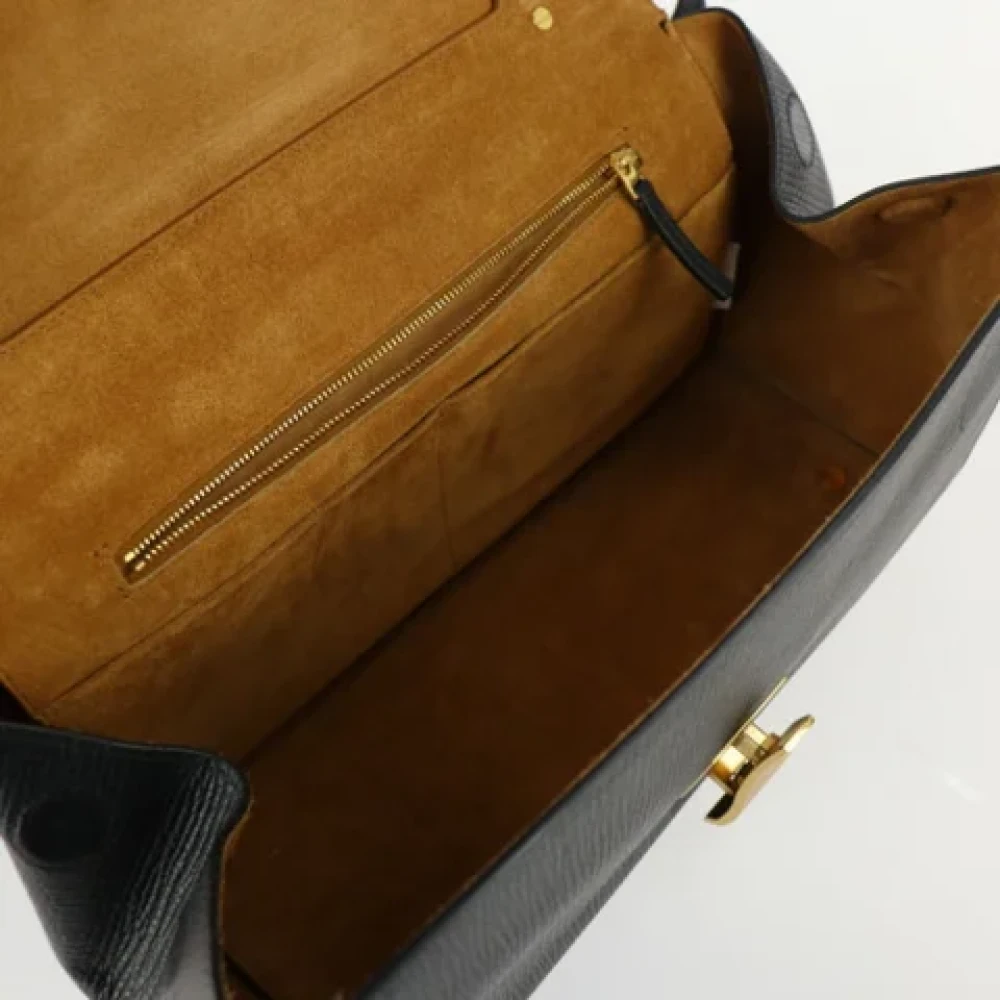 Bottega Veneta Vintage Pre-owned Leather shoulder-bags Black Dames