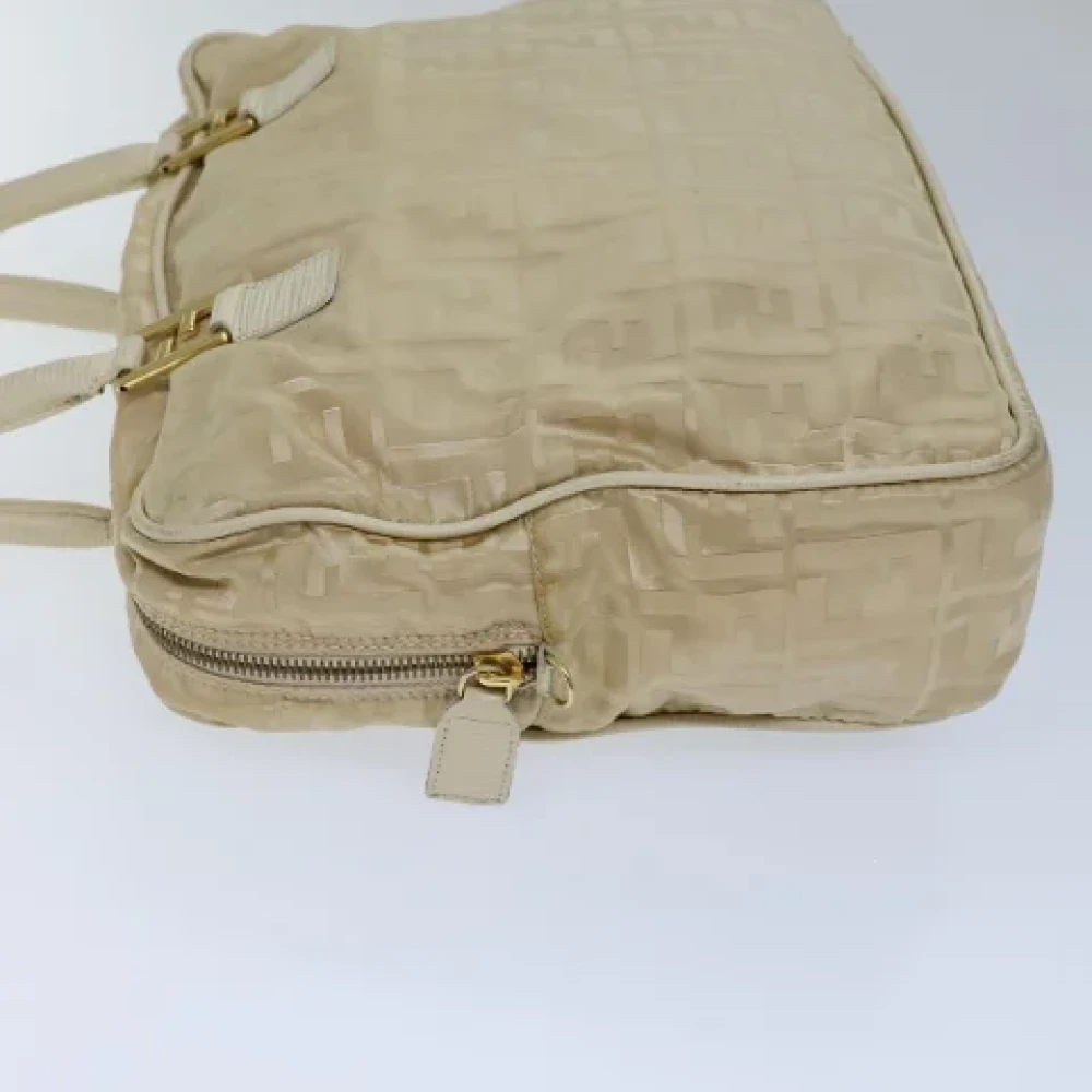 Fendi Vintage Pre-owned Nylon fendi-bags Beige Dames