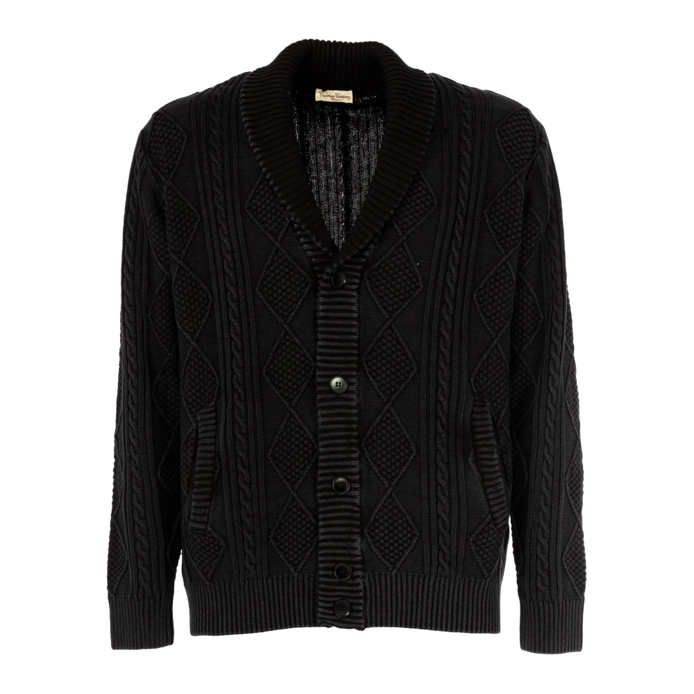 Cashmere Company Heren Cardigan Outlet Zwart Black Heren