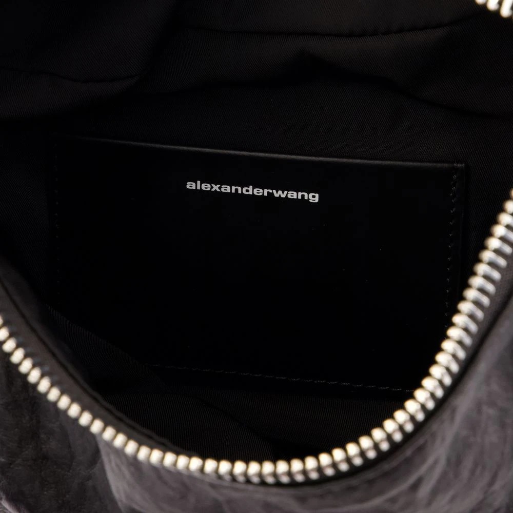 alexander wang Zwarte leren handtas met handvat Black Dames