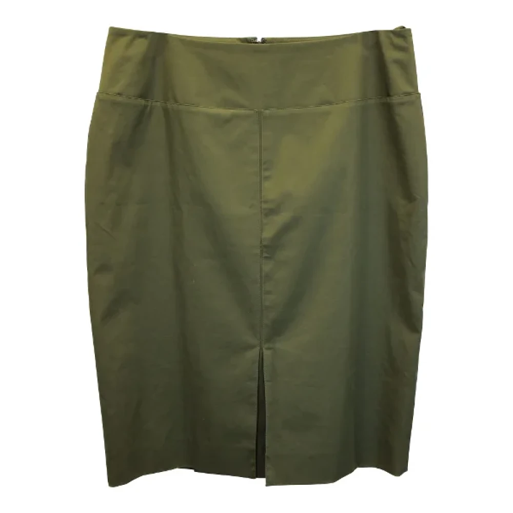 Yves Saint Laurent Vintage Pre-owned Polyester bottoms Green Dames