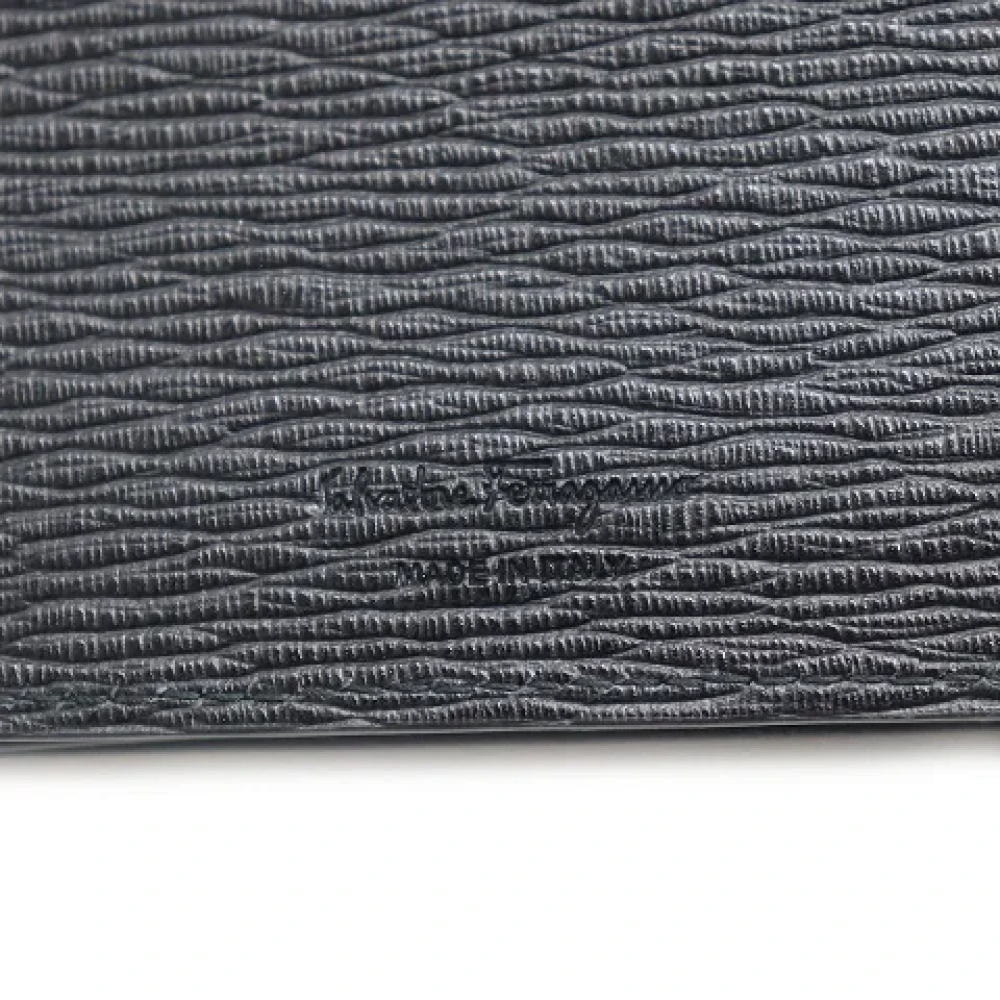 Salvatore Ferragamo Pre-owned Leather wallets Black Heren