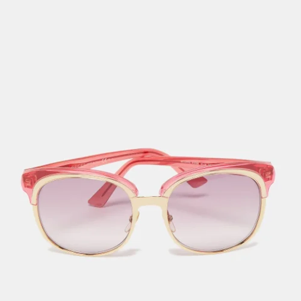 Gucci Vintage Pre-owned Acetate sunglasses Pink Dames