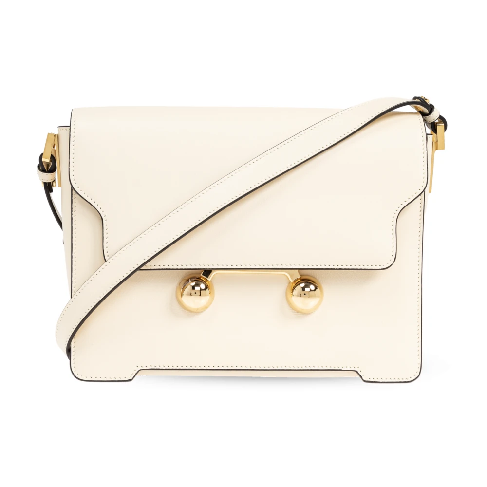 Marni Schoudertas Trunkaroo Medium Beige Dames