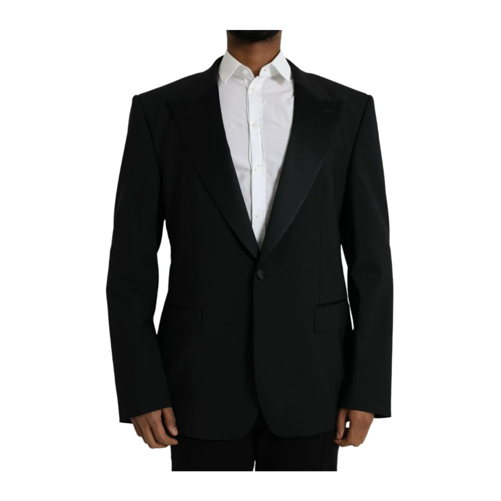 Dolce & Gabbana Uomo Nero Blazer Sicilia