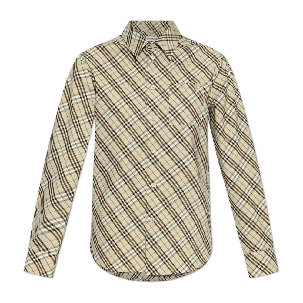 Burberry Katoenen Poplin Overhemd Multicolor Dames