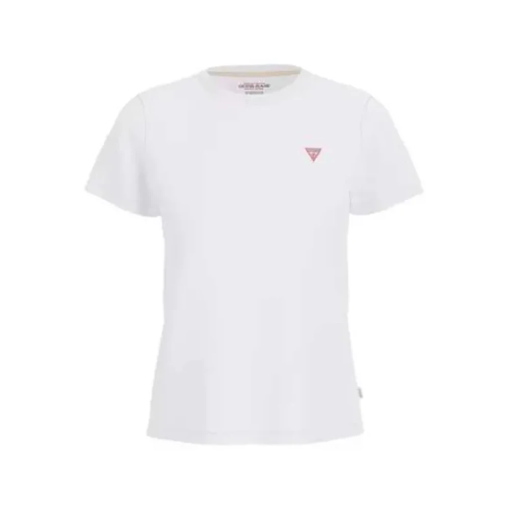 Guess Donna Bianco T-Shirt Mini Triangolo - Immagine 5