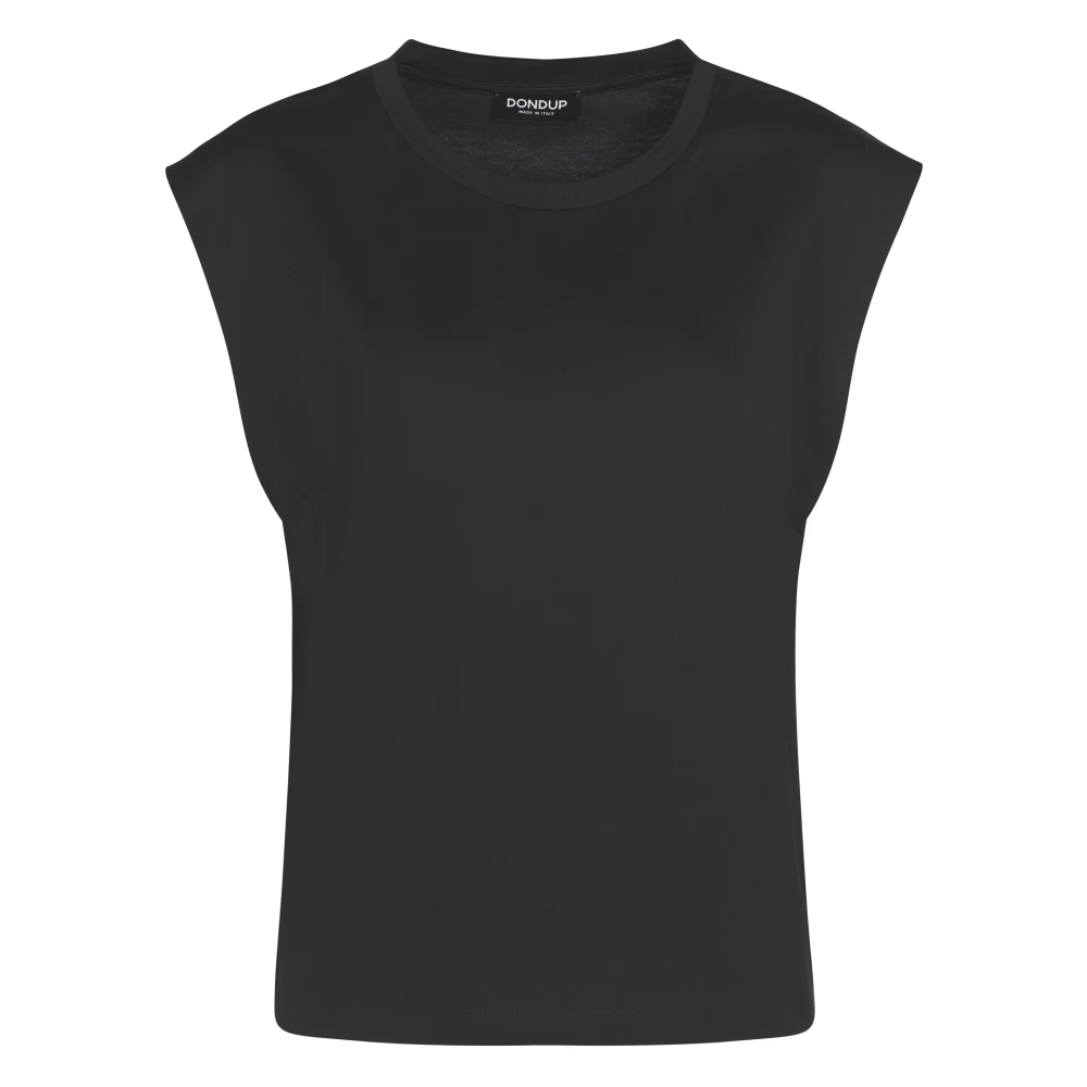 Dondup - Tops > T-Shirts - Black - Dondup - Modalova