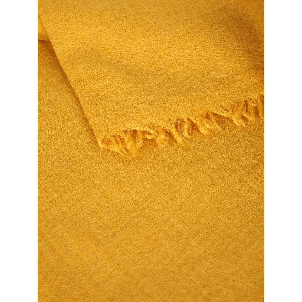 Destin Luxe Cashmere Silk Sjaal Yellow Dames