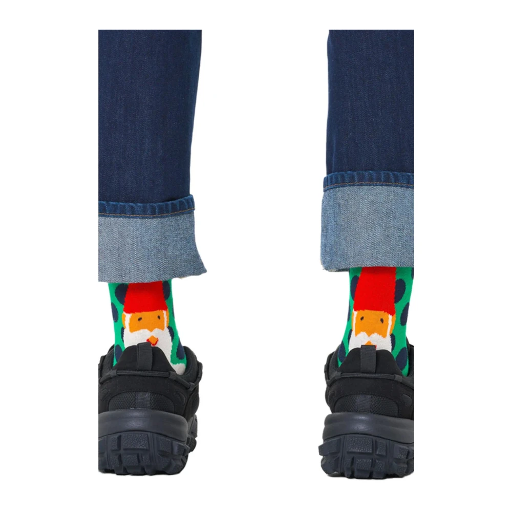 Happy Socks Polka Dot Crew Socks Groen Print Multicolor Heren