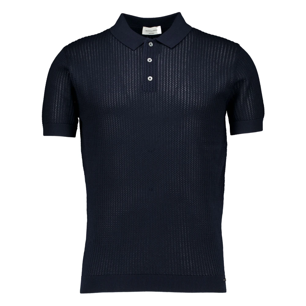 Gentiluomo Blå Polo 3 Buttons Ss