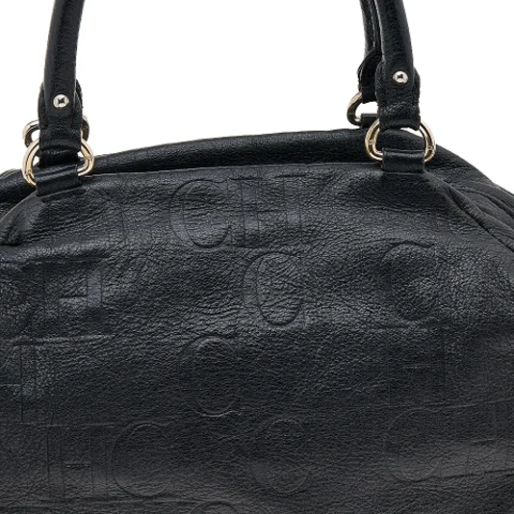 Carolina Herrera Pre-owned Leather handbags Black Dames