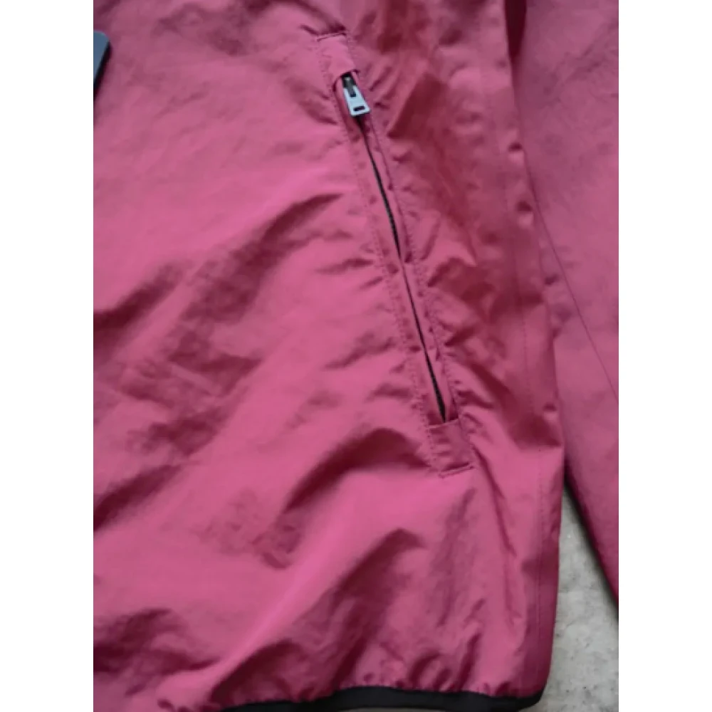 Herno Oversized Hooded Bomber Jacket Purple Heren