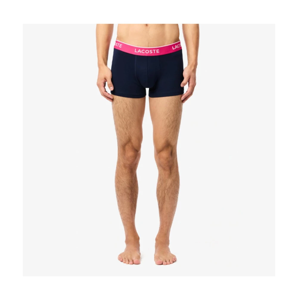 Lacoste 3-Pack Stretch Katoenen Boxershorts Blauw Multicolor Heren