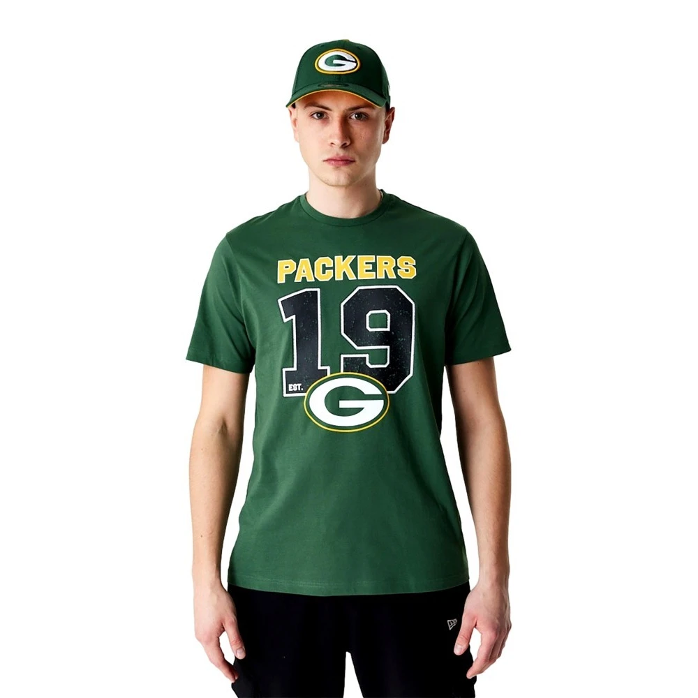 new era Groene Packers NFL T-shirt Green Heren