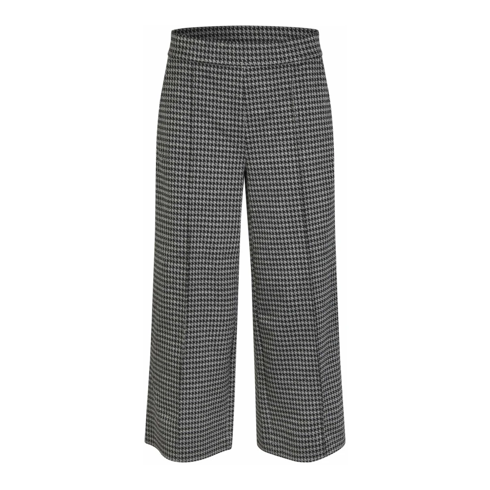 Masai Cropped broek met pied-de-poule patroon Gray Dames