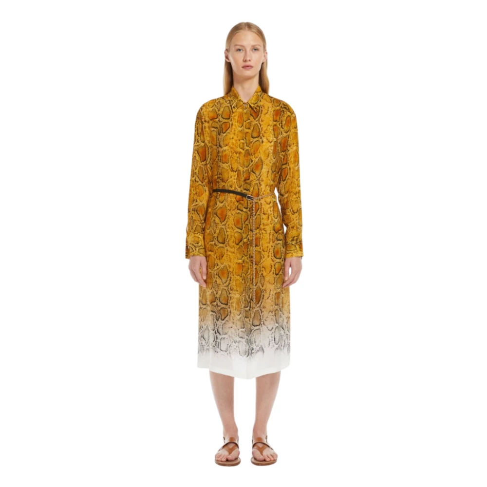 Max Mara Studio Shirt Dresses Yellow Dames