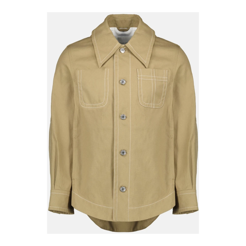 Ami Paris Women's Beige Veste Worker - Shirts - Xs - Blouses & Shirts