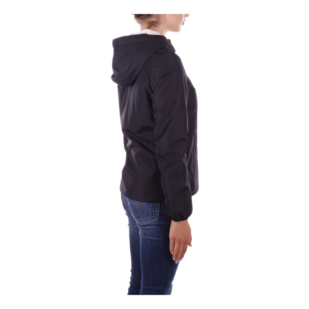 Suns Zwarte Hoodie met Ritszakken Black Dames