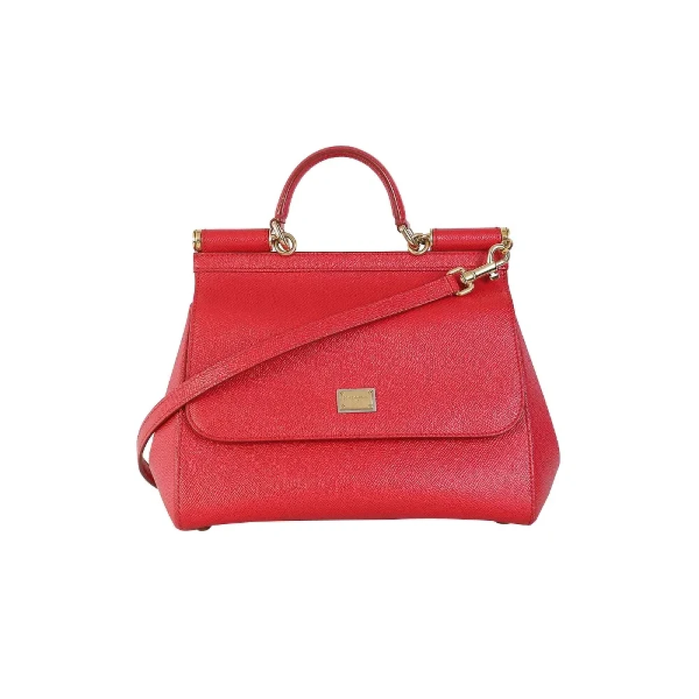 Dolce & Gabbana Pre-owned Leather handbags Red Dames