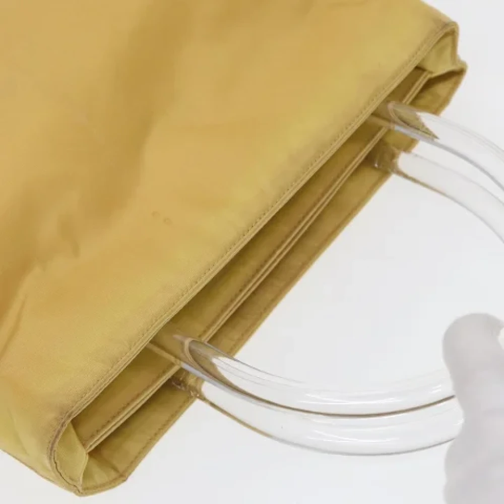 Prada Vintage Pre-owned Nylon handbags Yellow Dames