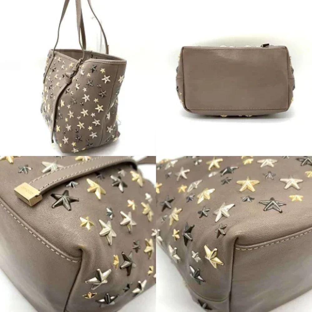 Jimmy Choo Pre-owned Leather handbags Brown Dames