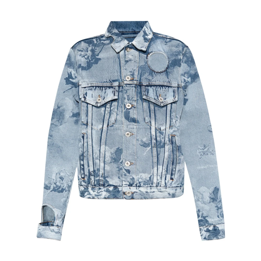 Off White Women's Blue Denim Jacket - Denim Jackets - S - Jackets