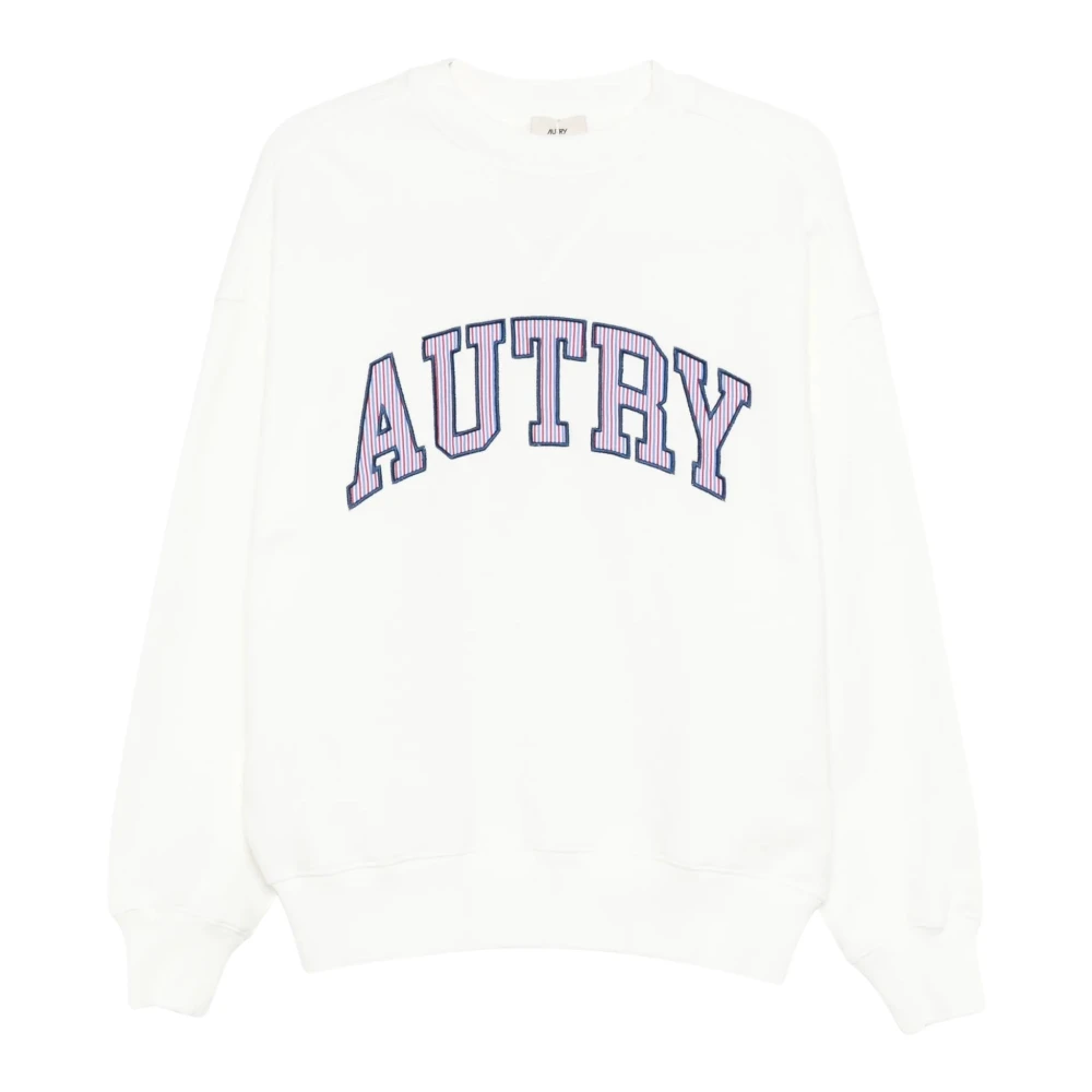 Autry Men's White Sweatshirts, S, 036W Jersey Sweatshirt