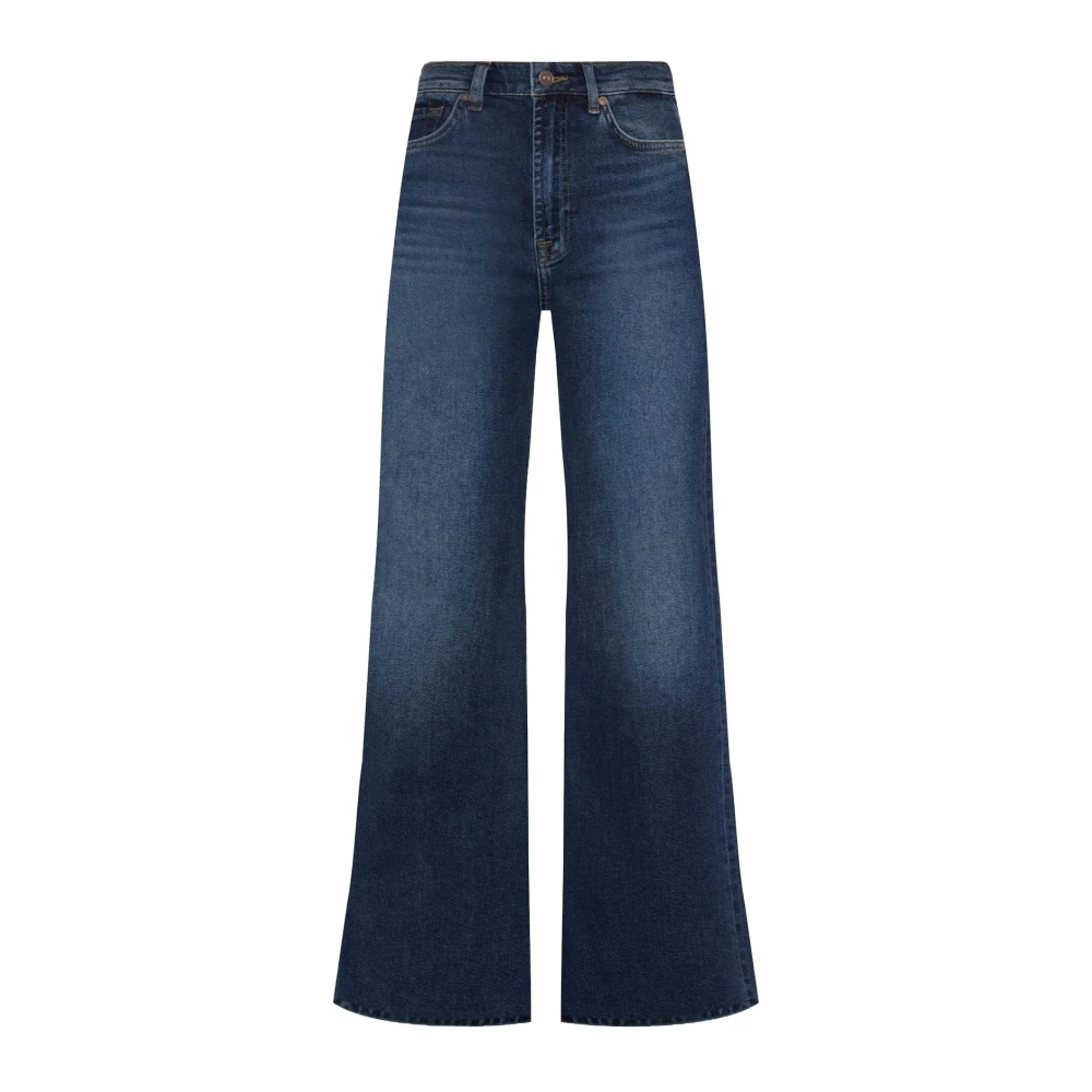 7 For All Mankind Wijde Jeans Denim Blue Dames