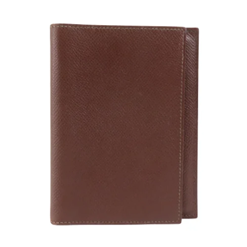 Hermès Vintage Pre-owned Leather wallets Brown Dames