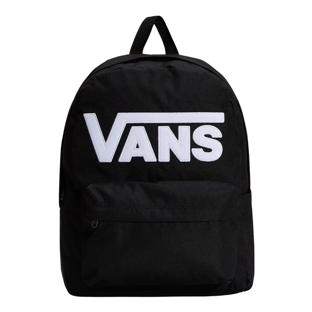 Vans Unisex Nero/Bianco Zaino Old Skool Drop V Casual 22 Litri In Poliestere Logo - Immagine 3