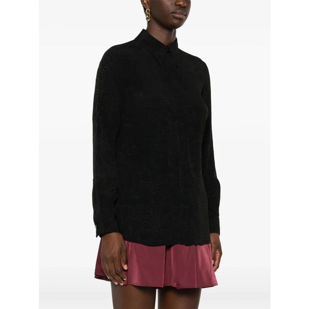 Elisabetta Franchi Zwarte Shirt 110 Black Dames