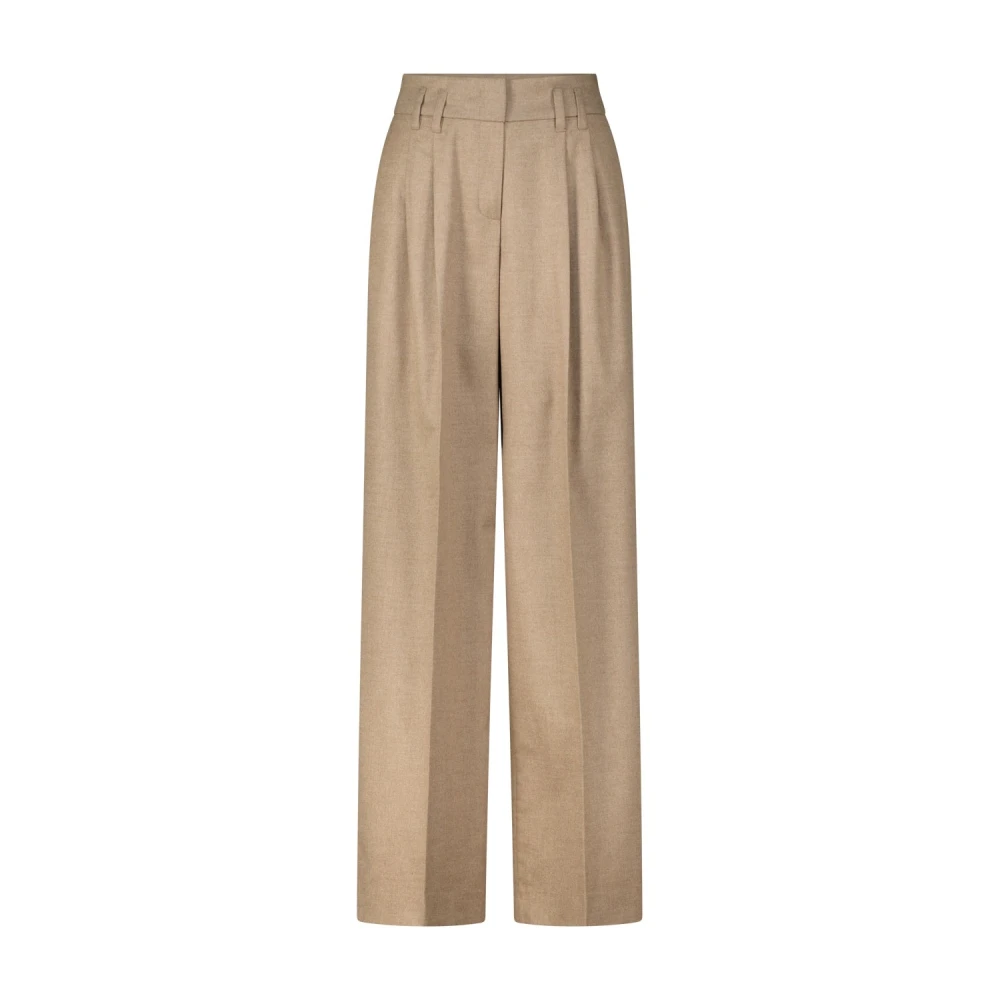 RAFFAELLO ROSSI Mayla Wijde Stoffen Broek Brown Dames