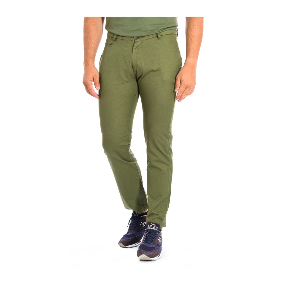 La Martina Green Chinos, Male, W40, Straight Leg Trousers