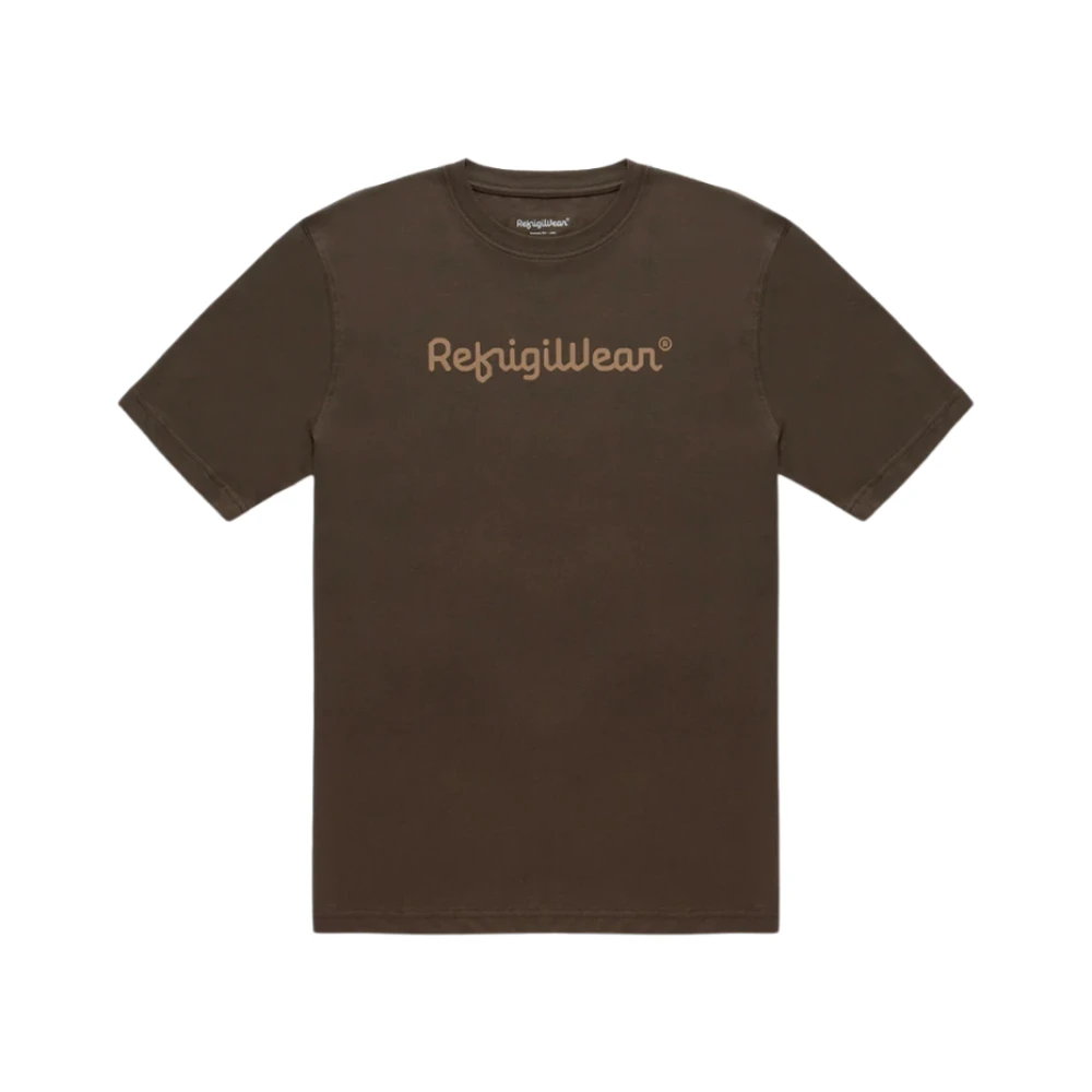 Refrigiwear Homme Marron Tops, Brun, Taille: M T-Shirt Memphis